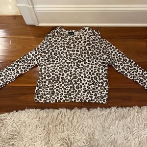 Cheetah print sweat shirt